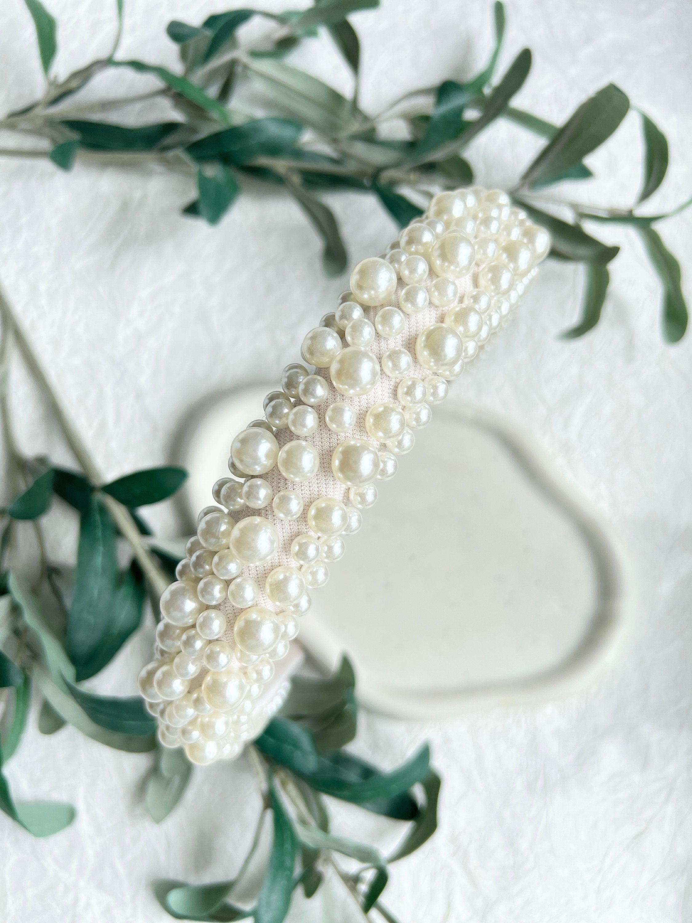 Haarreif, weiße Perlen, Brautschmuck, Perlenhaarreif, Brauthaarschmuck, Braut, Schmuck Hochzeit, Haarschmuck