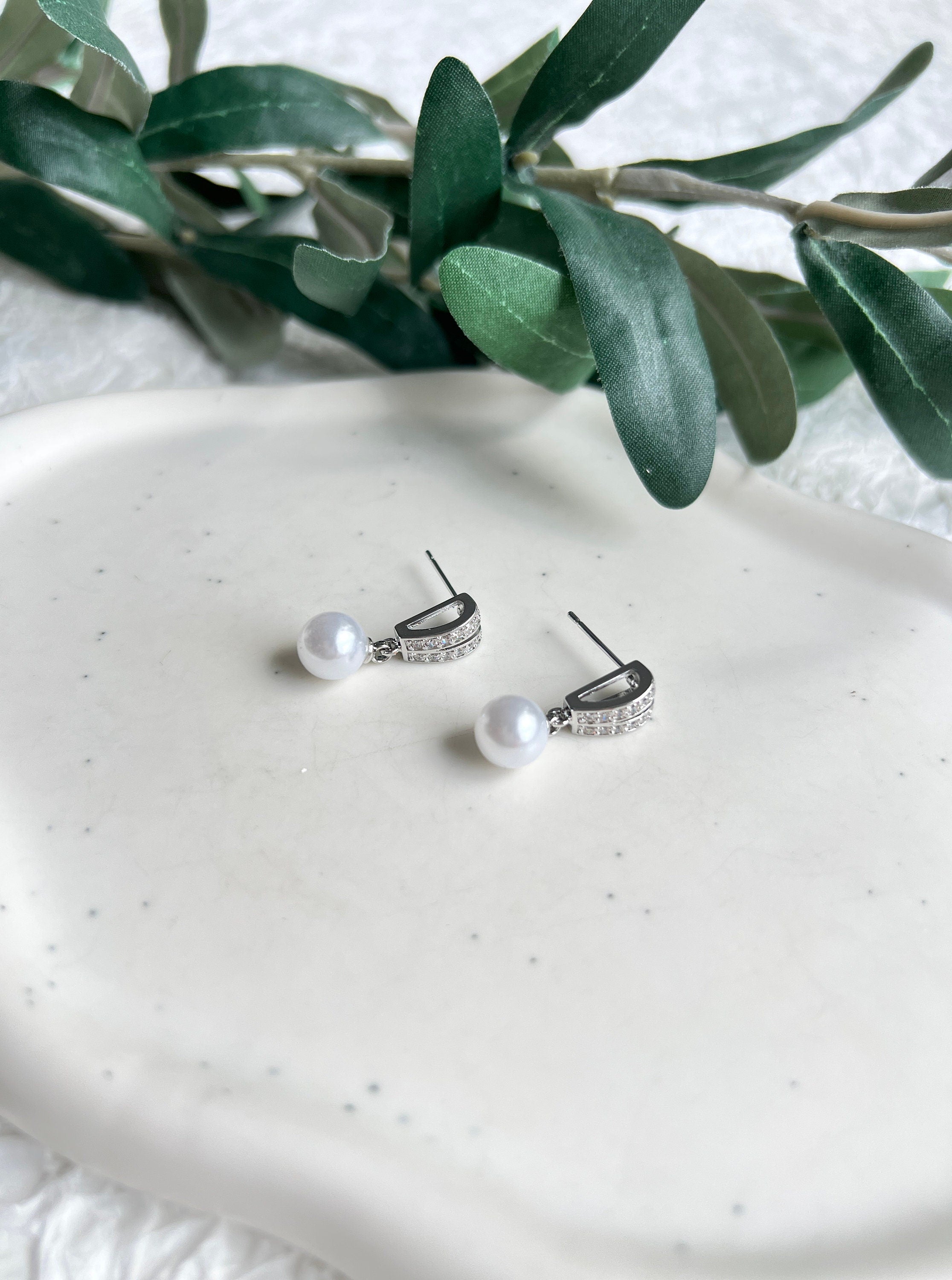 Ohrstecker, Silber, Perlenohrringe, Ohrringe Standesamt, feine Brautohrringe, Schmuck Hochzeit, Brautjungfer, Trauzeugin, Ohrschmuck, Perlenschmuck