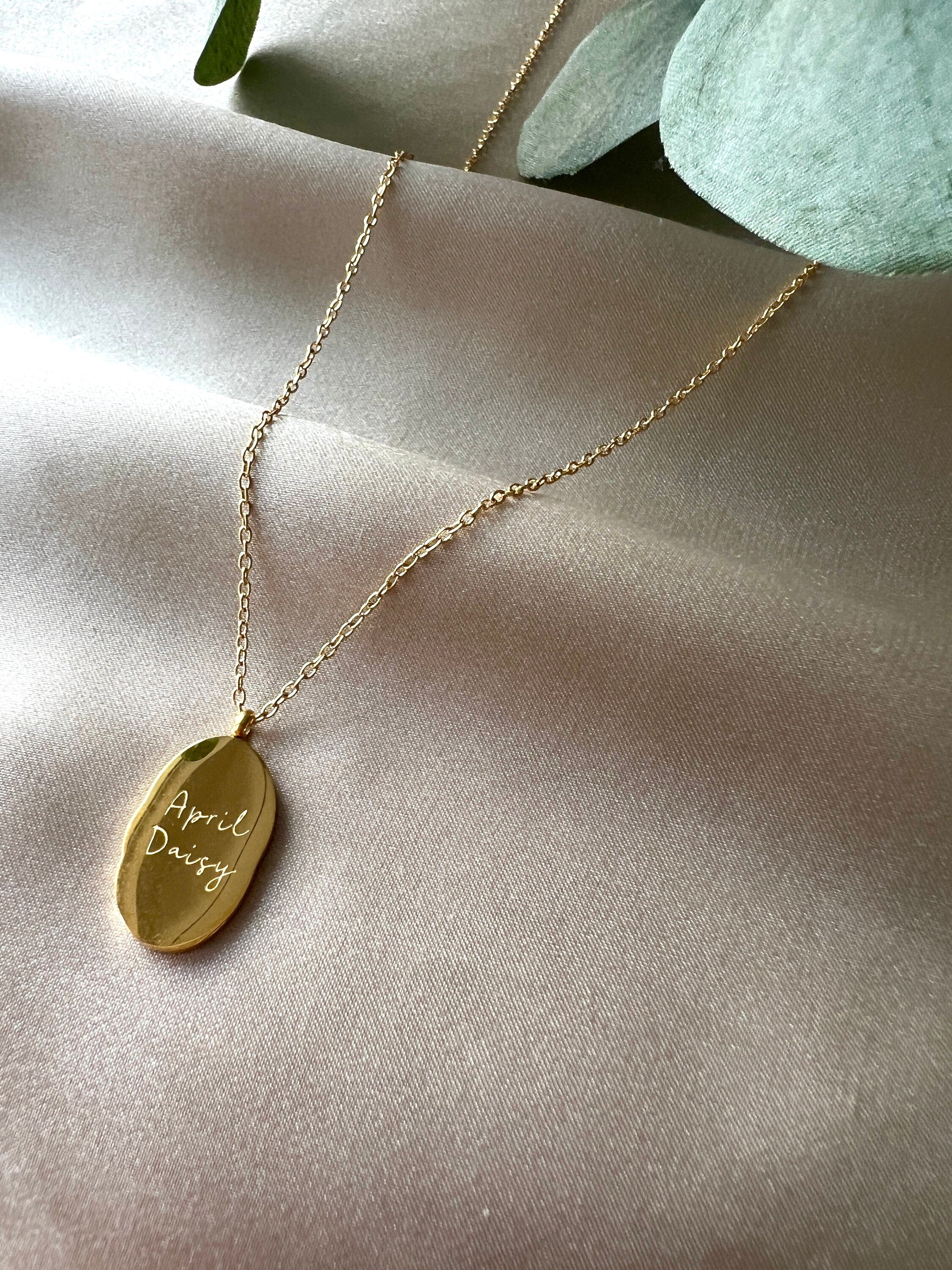Geburtsblume Halskette, April, Geburtsmonat, Gänseblümchen Blume, 18k Gold, wasserfest, Halskette für Frauen-Halskette-Schmuckblüte