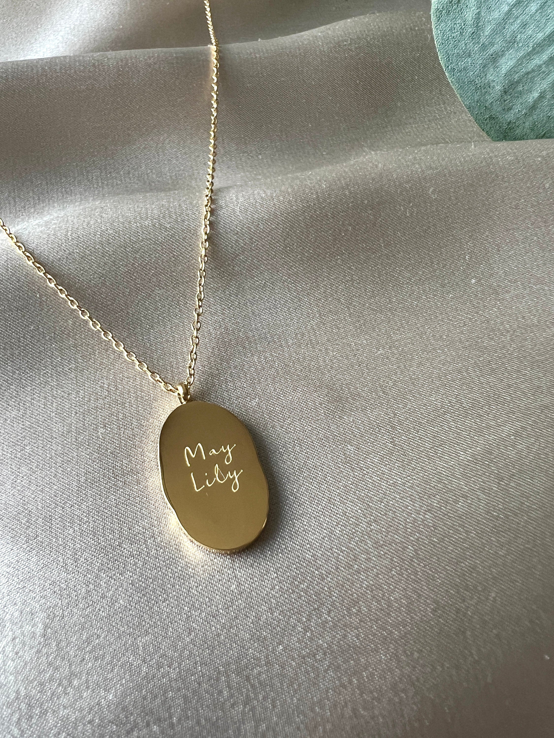 Geburtsblume Halskette, Mai, Geburtsmonat, Lilien Blume, 18k Gold, wasserfest, Halskette für Frauen, Geschenk Trauzeugin-Halskette-Schmuckblüte