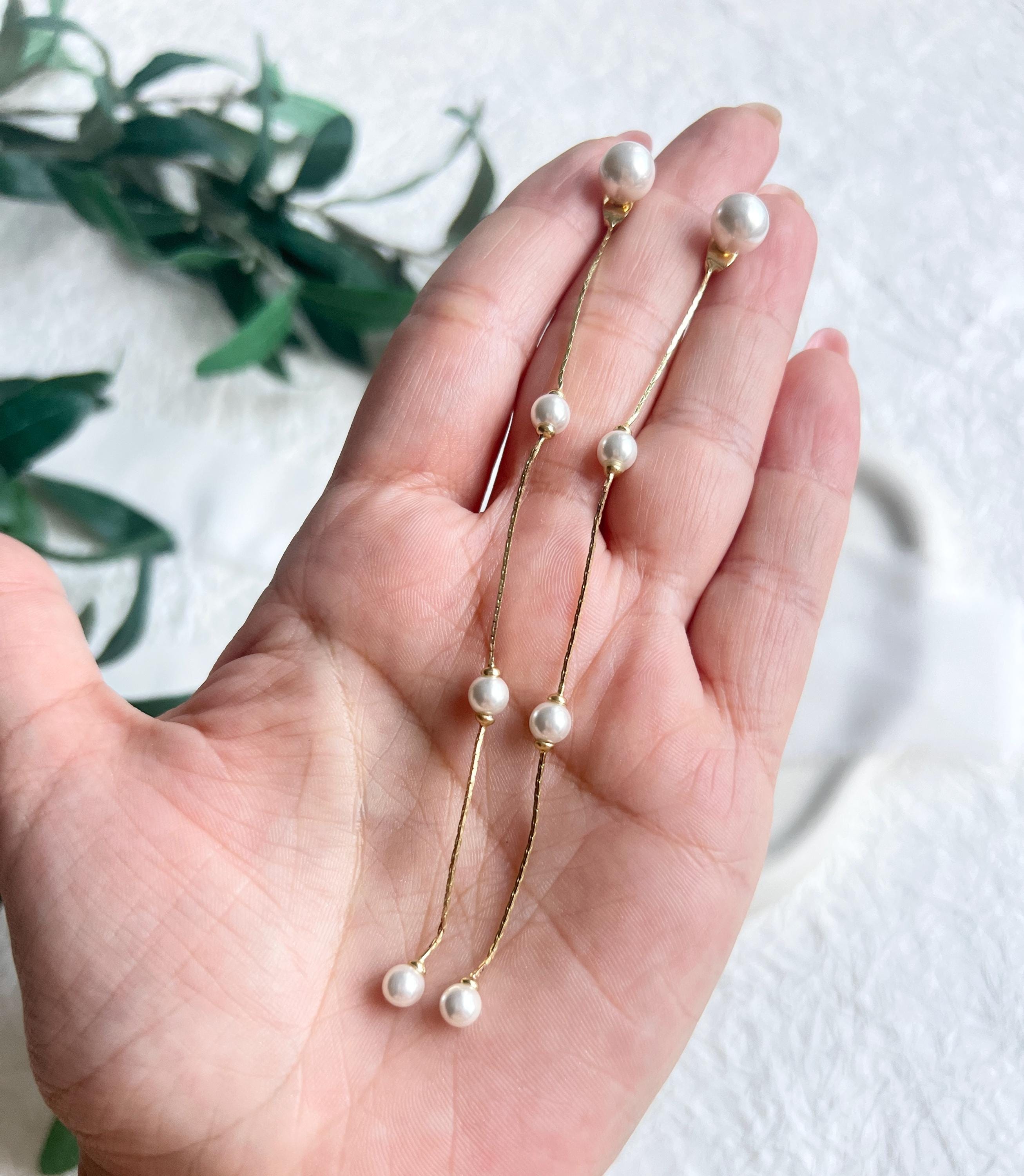 Perlenohrringe, Schmuck Hochzeit, Gold, weiße Perlen, Ohrringe Braut, Brautschmuck, Brautohrringe, moderne Hängeohrringe standesamt, Ohrstecker Brautjungfer