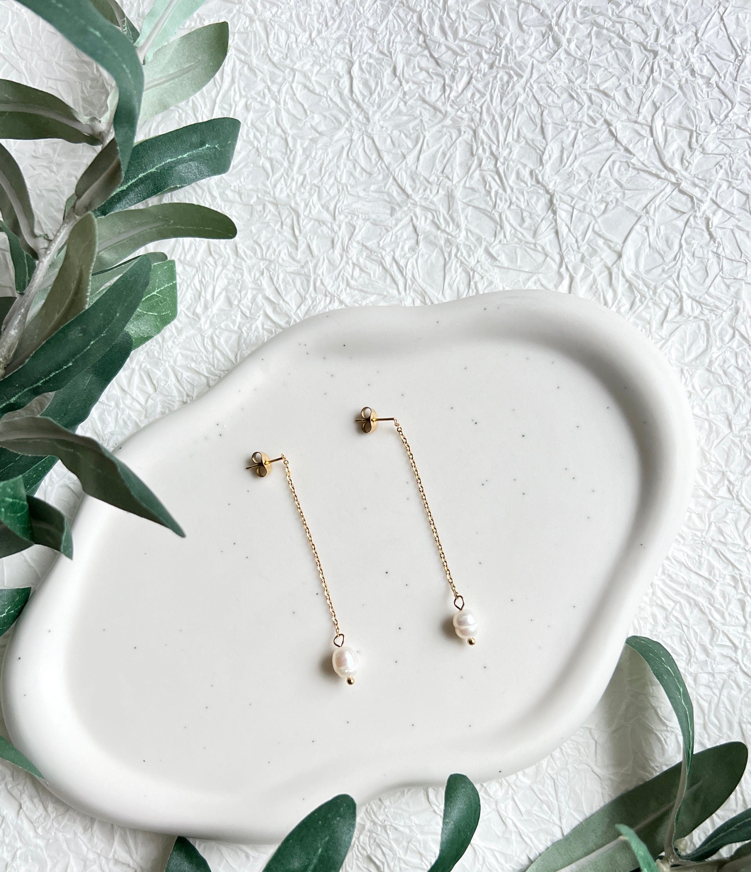 Hängeohrringe, zarte Perle, gold, elegante Braut Ohrringe, Hochzeit Ohr Schmuck Braut, Ohrstecker,-Ohrringe-Schmuckblüte