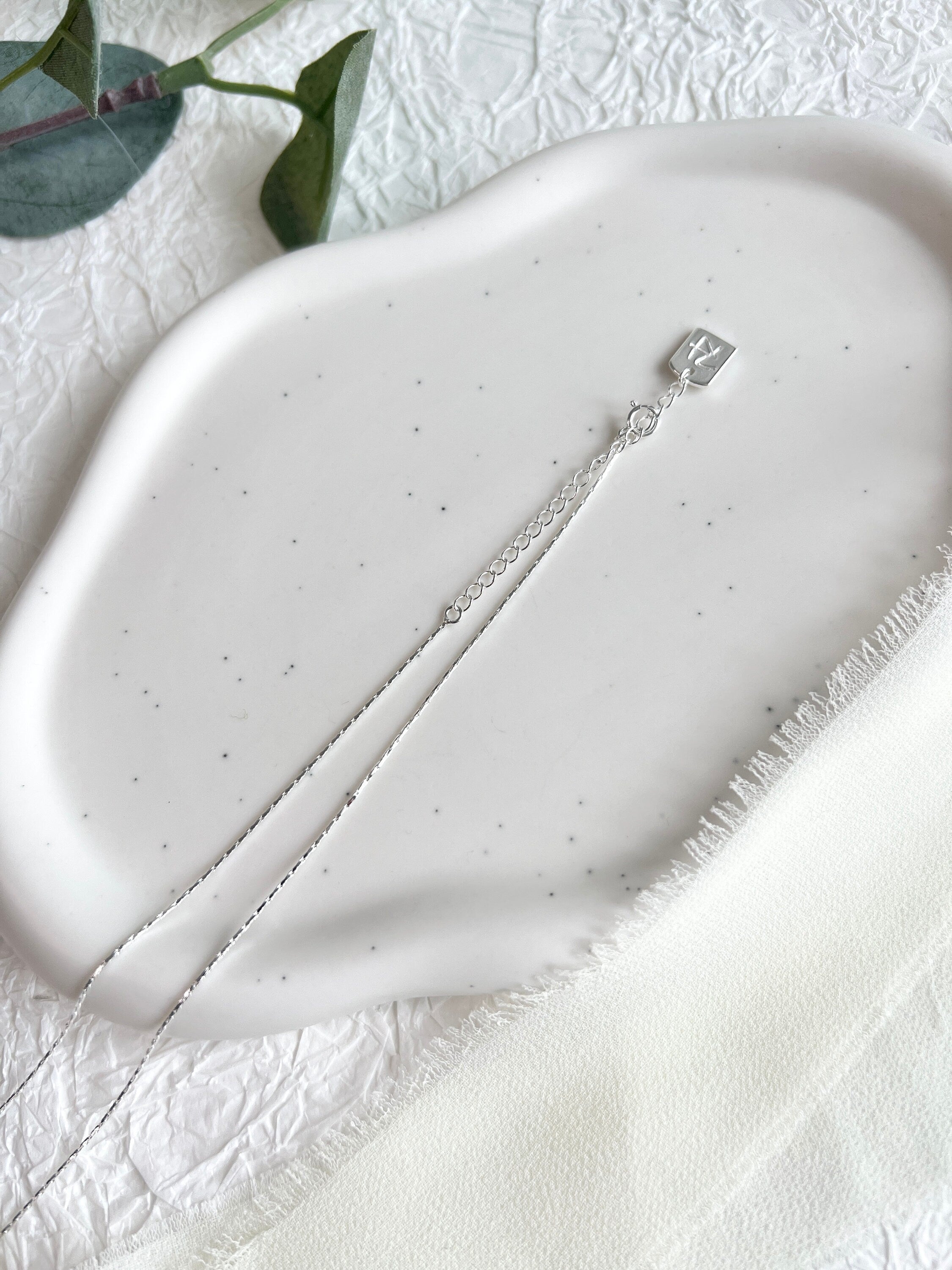 Perlen Halskette, 925 silber, Zarte Kette Braut Perle, Brautschmuck, feiner silberner Schmuck-Halskette-Schmuckblüte