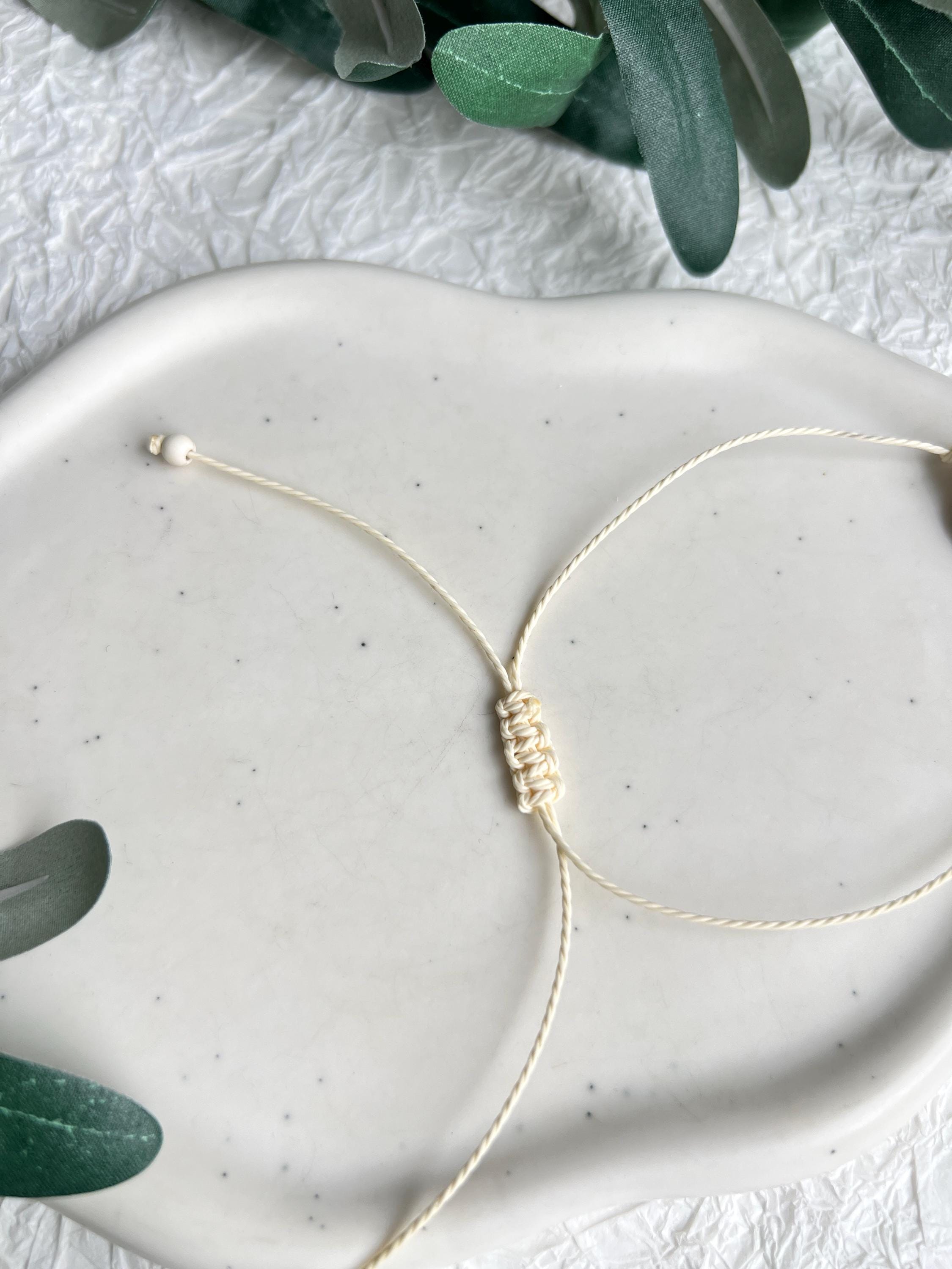 Armbandschildkröte, Schmucktier, Armband Freundin, Freundschaftsarmband, Armschmuck, beige, verstellbar, Surferarmband, Geschenk für Sie