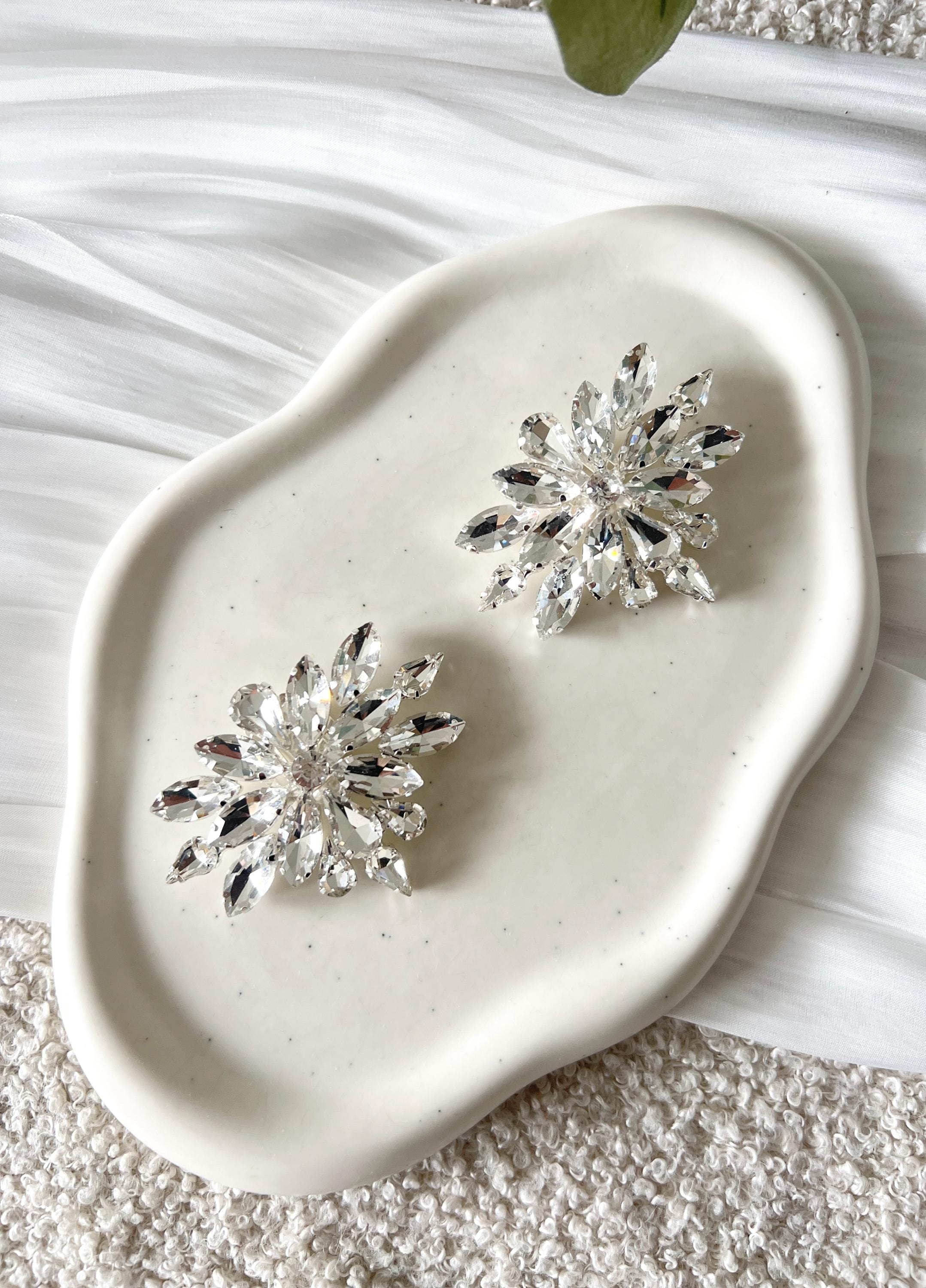 Brautzubehör, Braut Schuhclip, 2 Stück, Set, glänzender Strass, silberner Brautschmuck, Schuhschmuck, elegantes Accessoire, Schuhschmuck, flexibel, glänzender Schmuck, Hochzeit, Brautjungfer