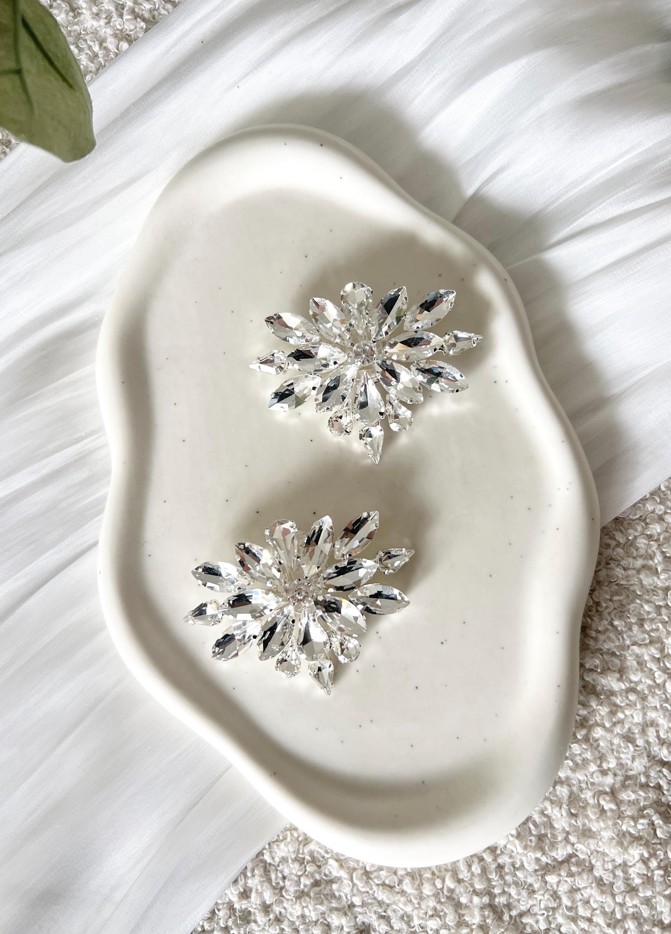 Brautzubehör, Braut Schuhclip, 2 Stück, Set, glänzender Strass, silberner Brautschmuck, Schuhschmuck, elegantes Accessoire, Schuhschmuck, flexibel, glänzender Schmuck, Hochzeit, Brautjungfer