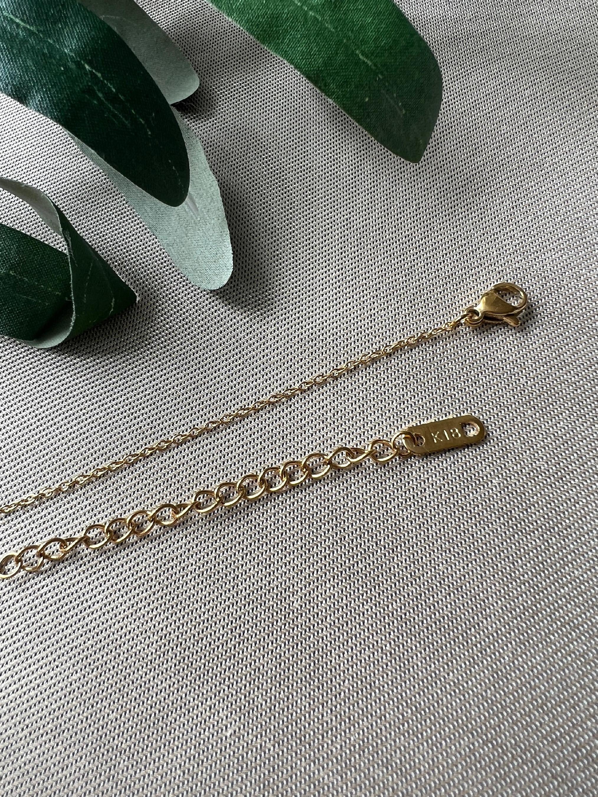 Wendehalskette, Geschenk Trauzeugin, Geburtsblume Juli, Geburtsmonat, Rittersporn Blume, 18k Gold, wasserfest, Halskette für Frauen-Halskette-Schmuckblüte