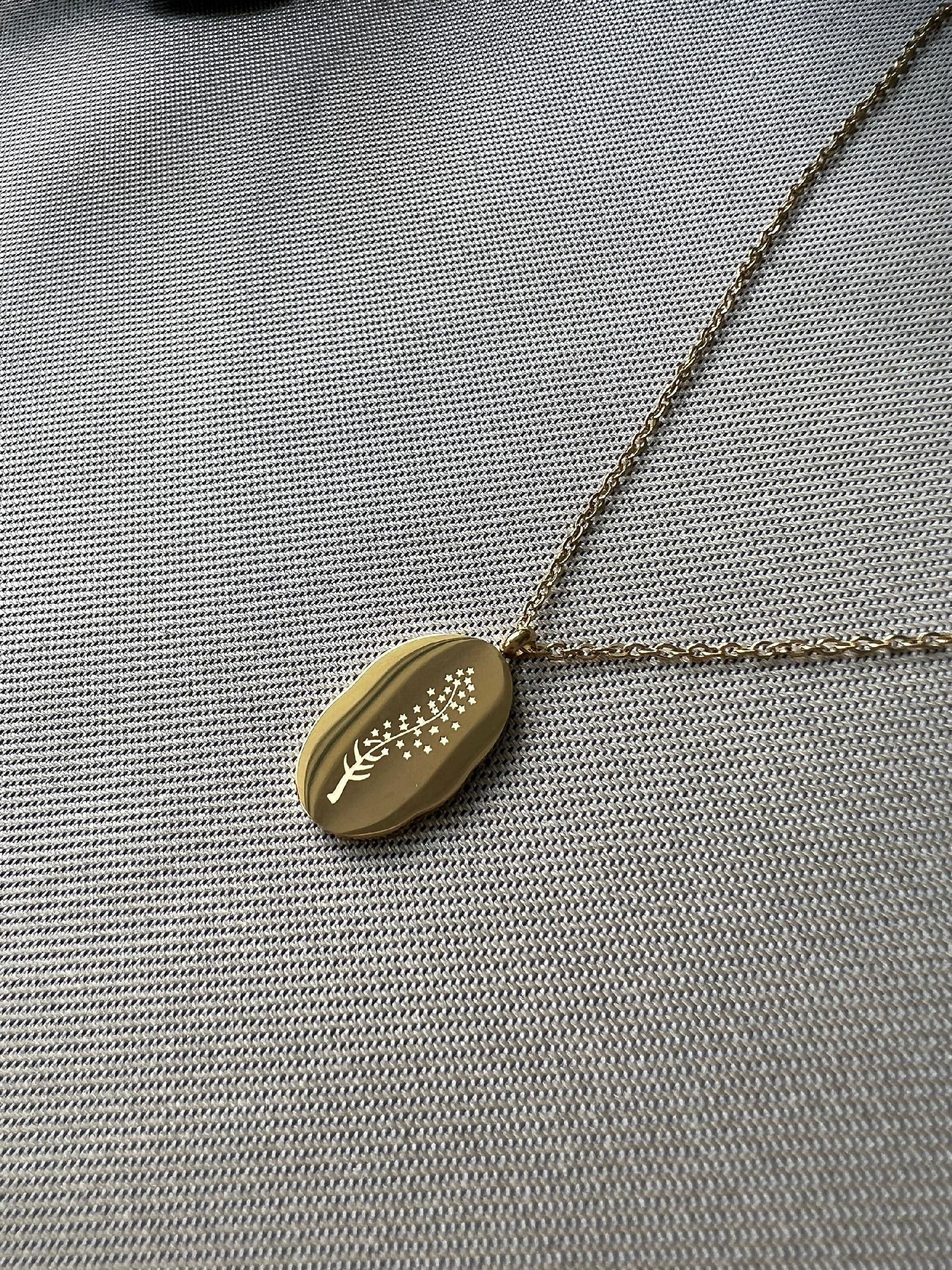 Wendehalskette, Geschenk Trauzeugin, Geburtsblume Juli, Geburtsmonat, Rittersporn Blume, 18k Gold, wasserfest, Halskette für Frauen-Halskette-Schmuckblüte