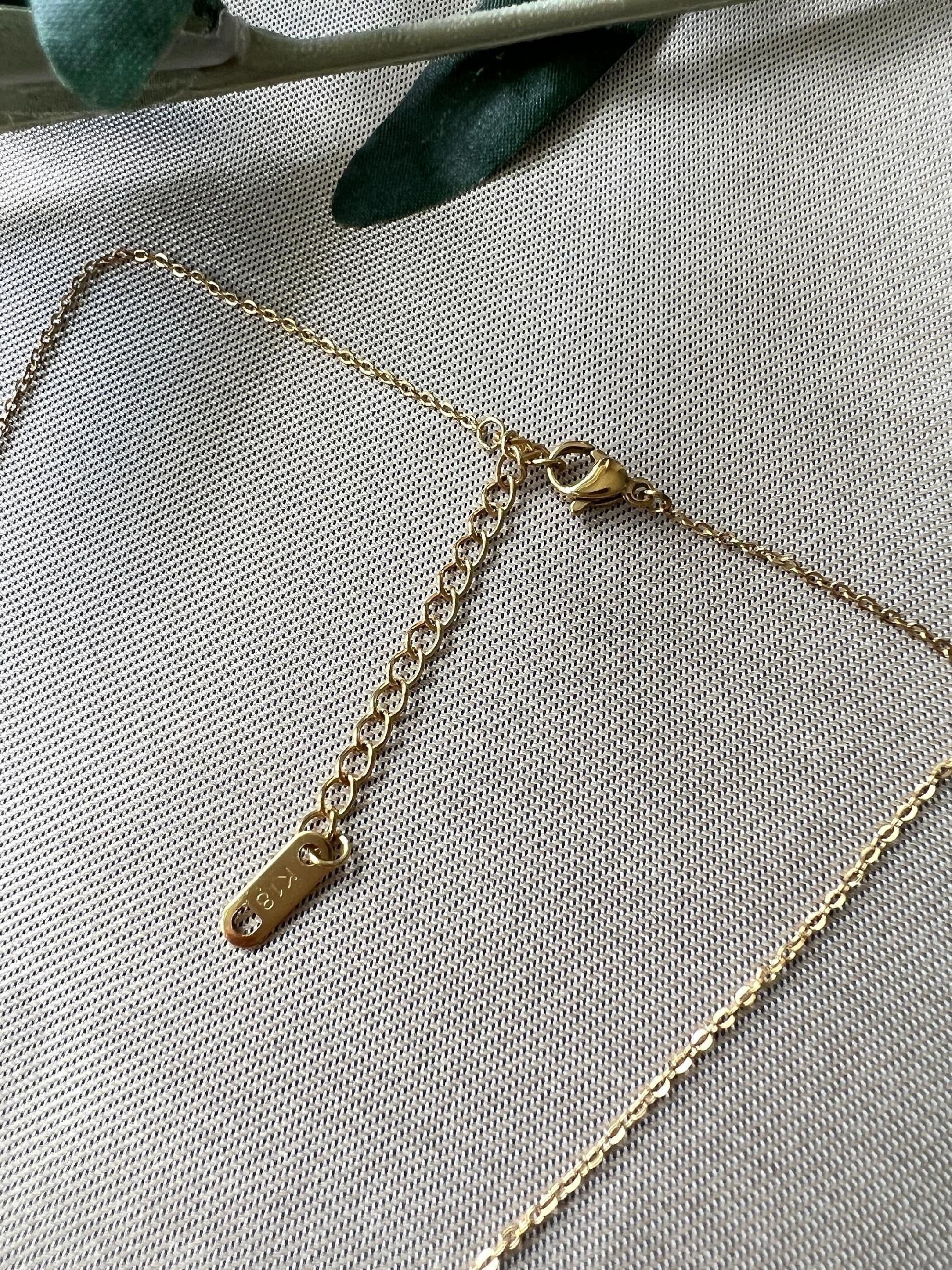 Wendehalskette, Geschenk Trauzeugin, Geburtsblume November, Geburtsmonat, Chrysantheme Blume, 18k Gold, wasserfest, Halskette für Frauen-Halskette-Schmuckblüte