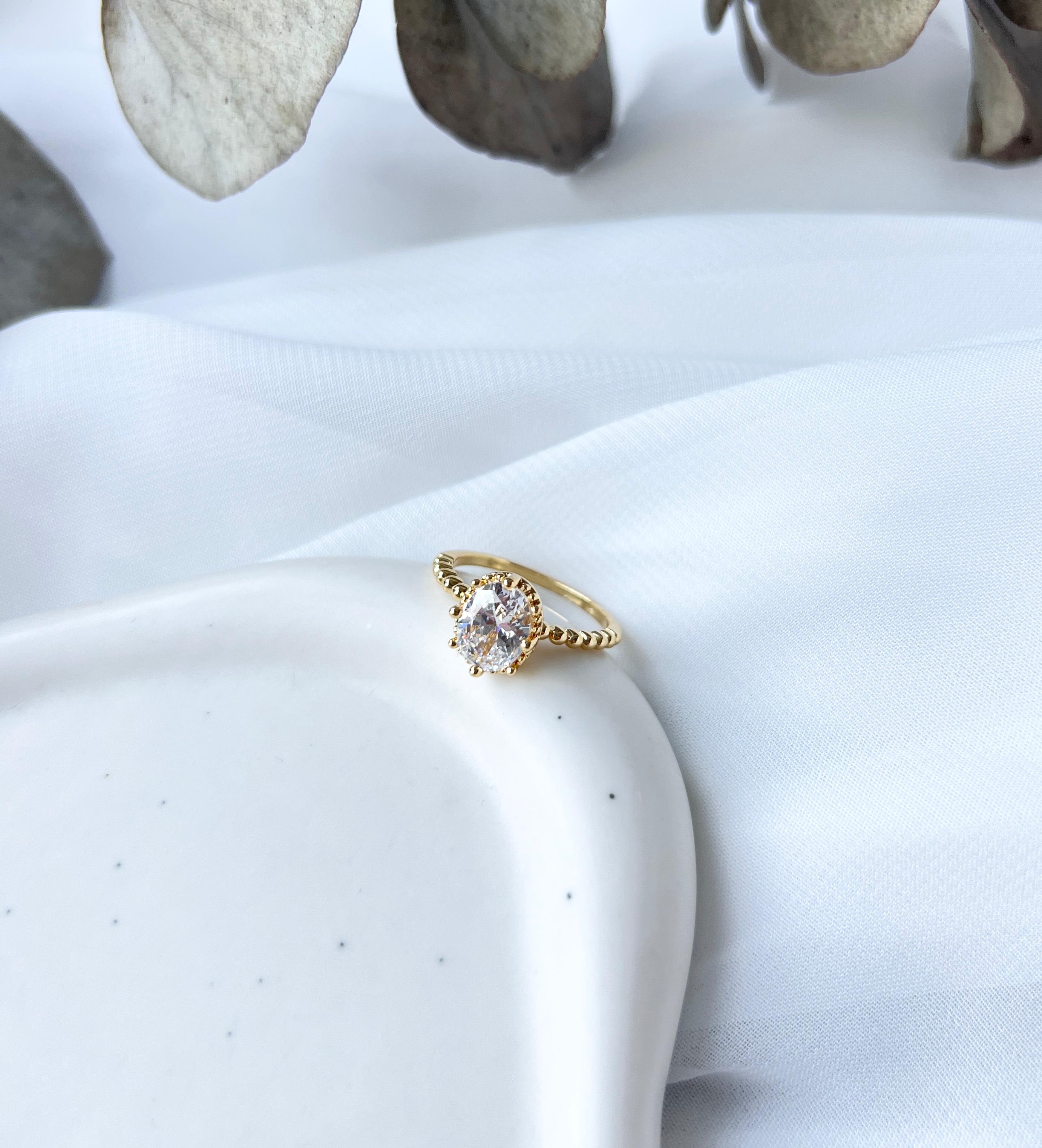 Ring, Gold, filigraner Damenring