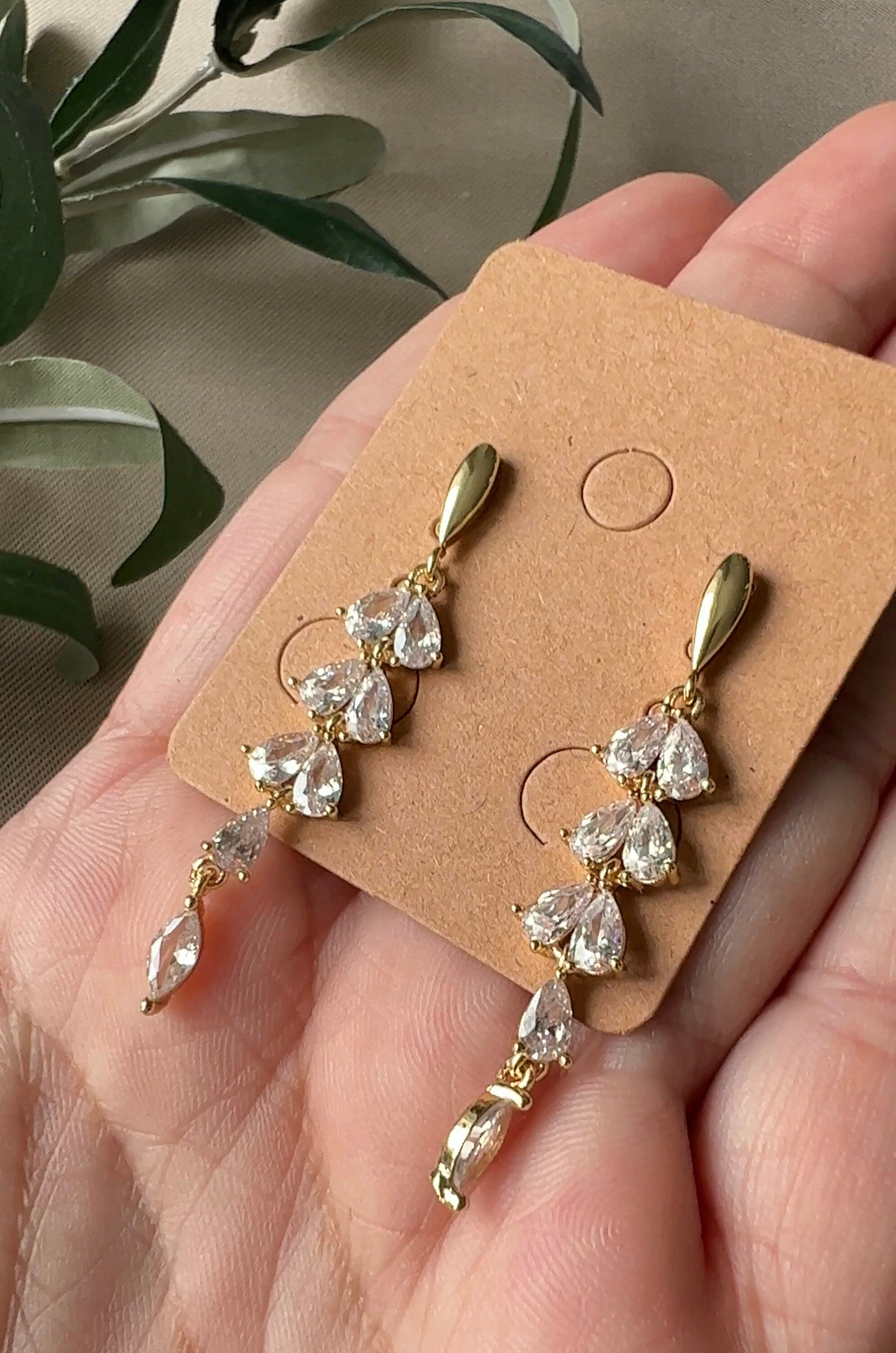 funkelnde Ohrringe, Hängeohrringe, Brautschmuck, Brautohrringe, Zirkonia, Hochzeit, gold, silber, bridal earrings, wedding-Ohrringe-Schmuckblüte