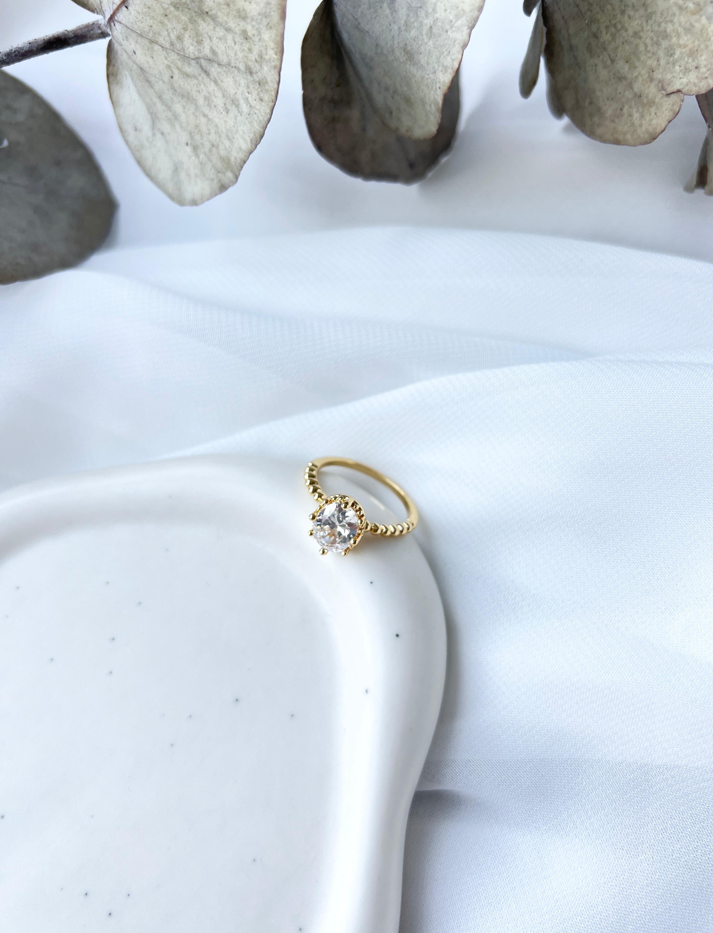 Ring, Gold, filigraner Damenring