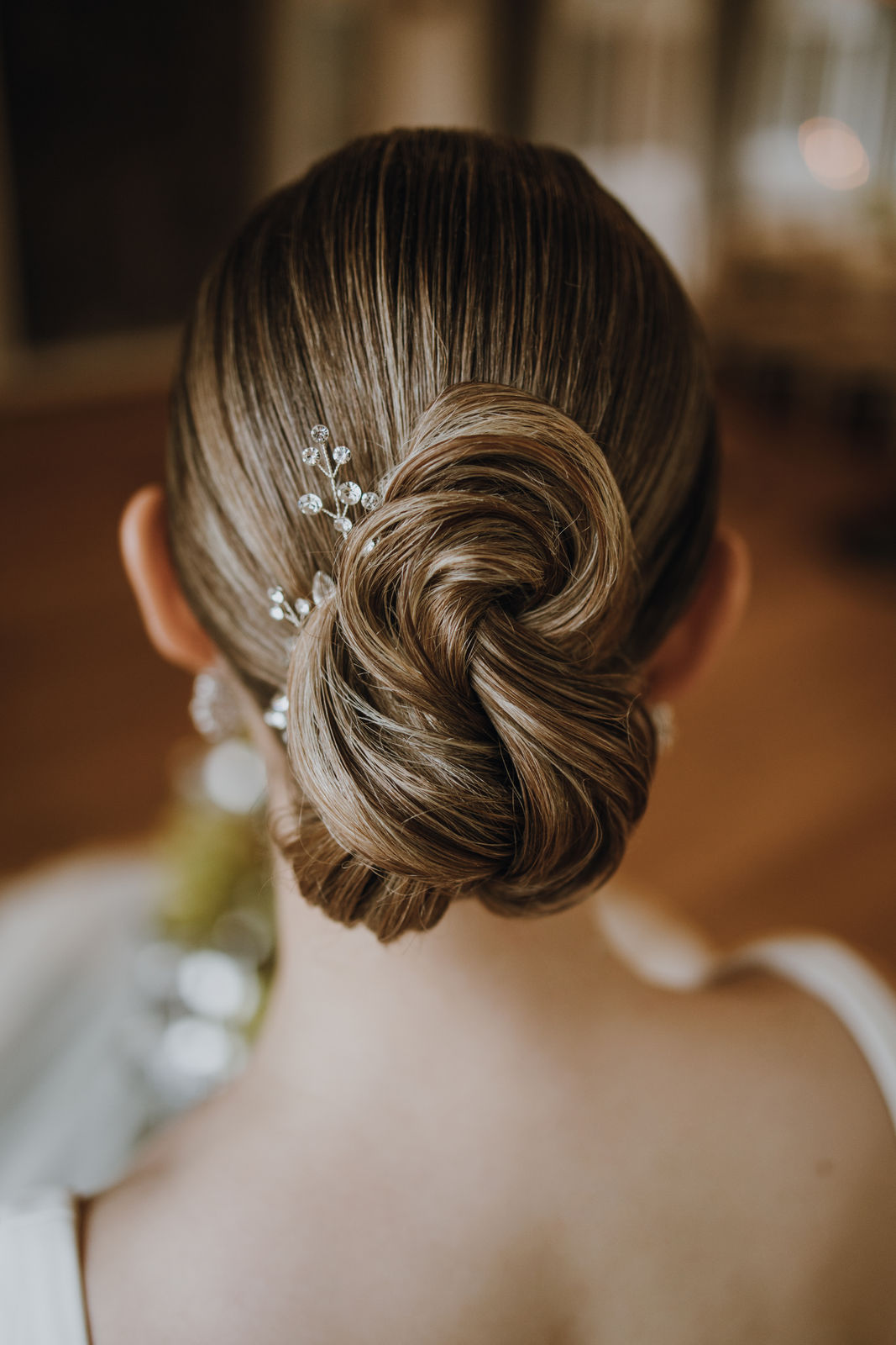 Braut Haarschmuck, Set 2 Stück, Strass, Silber, silberne Haarspangen, Haarnadeln, Brautschmuck